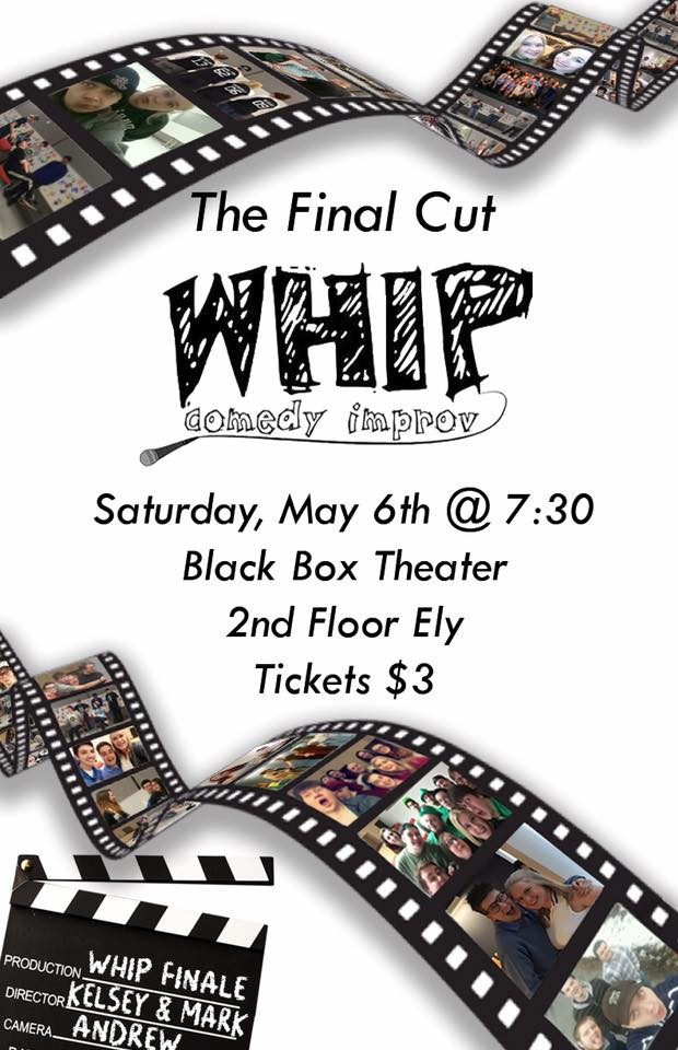whip comedy improv show posters