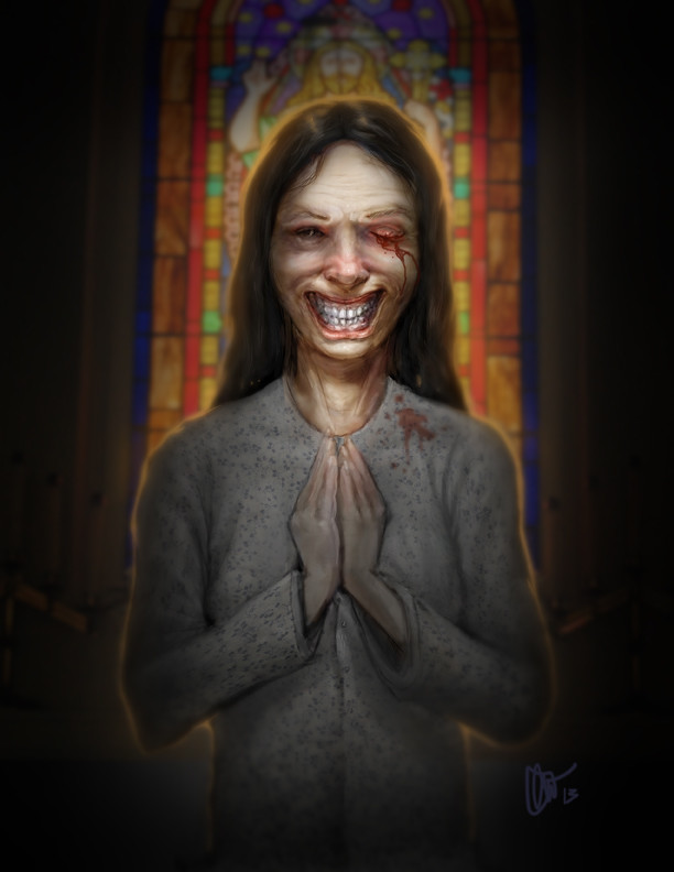 Ghost Prayer Concept