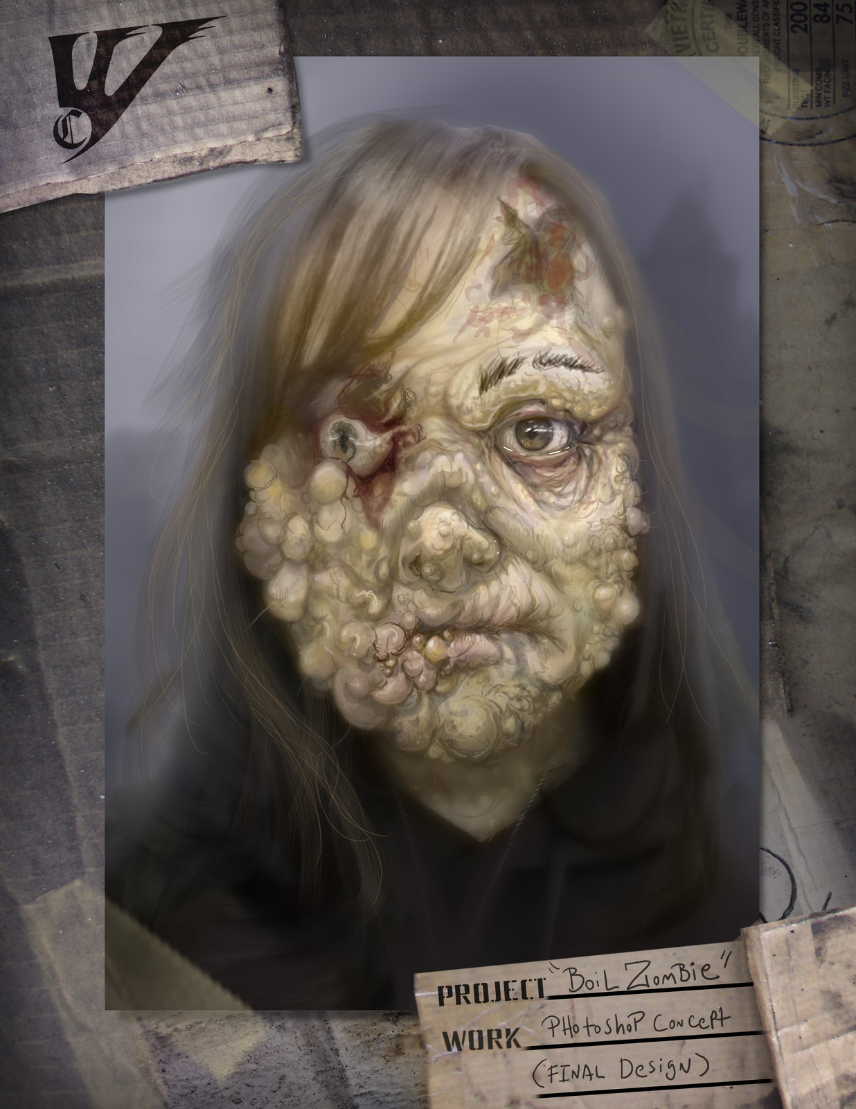 Boils Infected Concept and Makeup