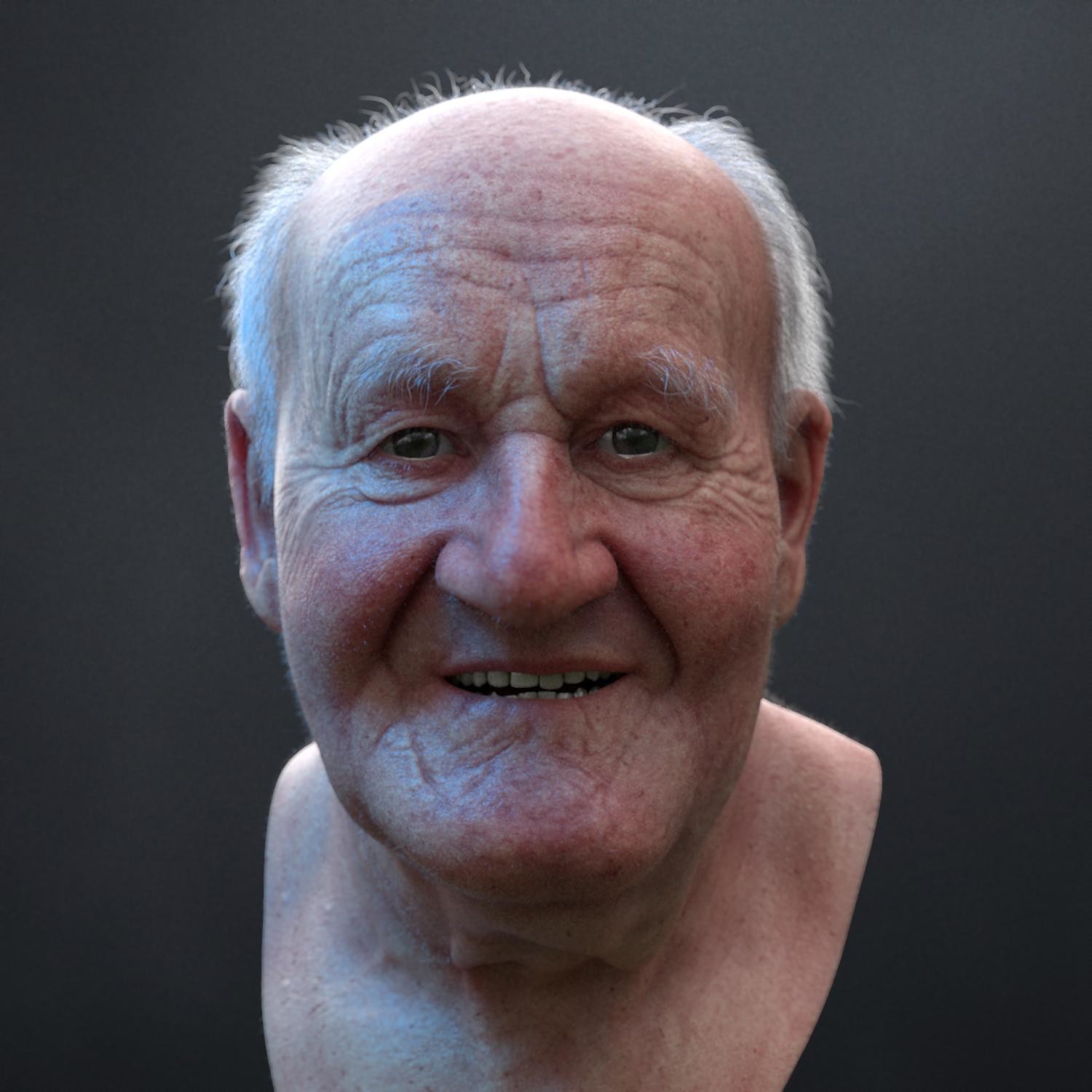 Старый мужчина лицо