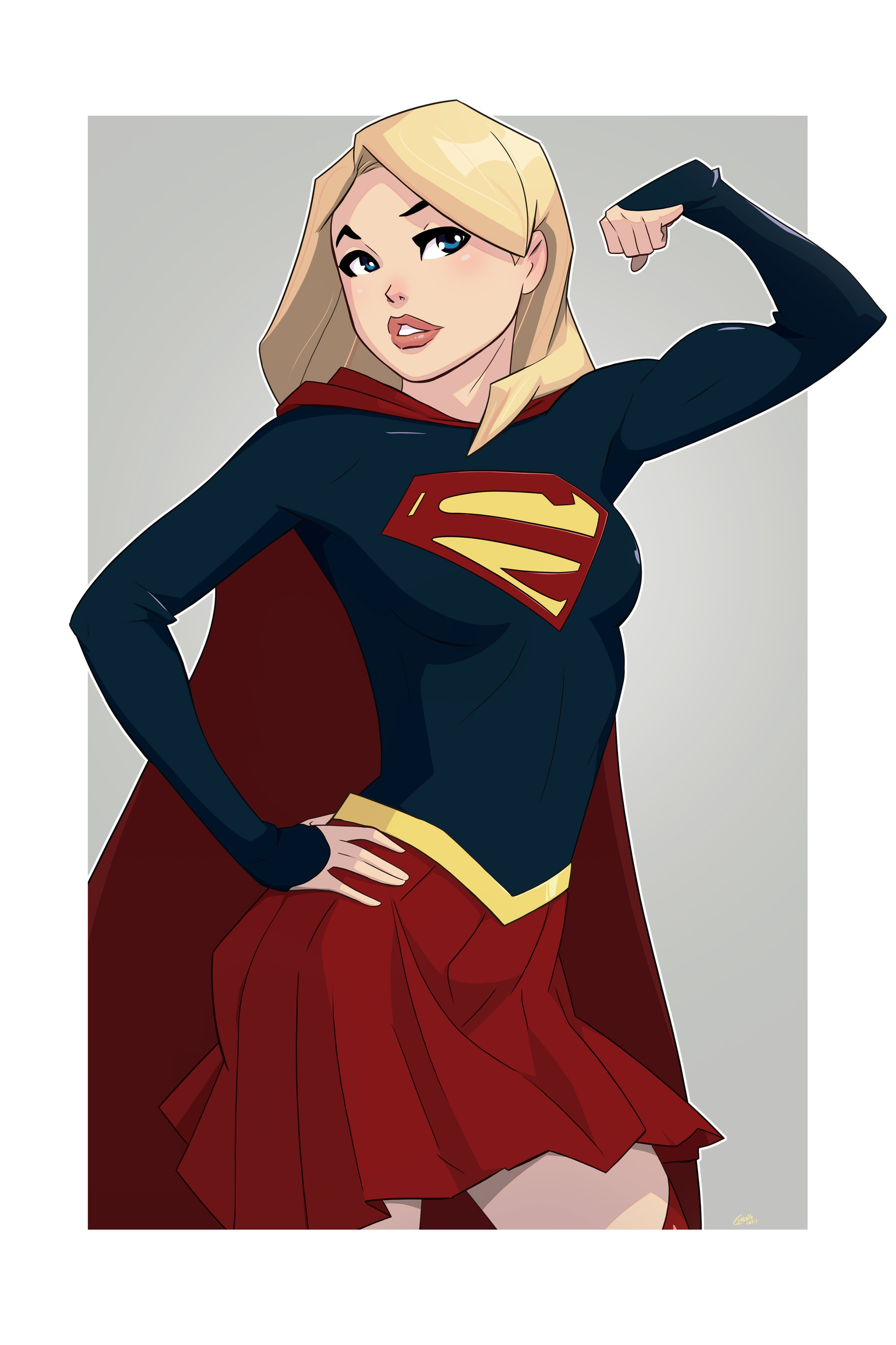 Artstation supergirl commission