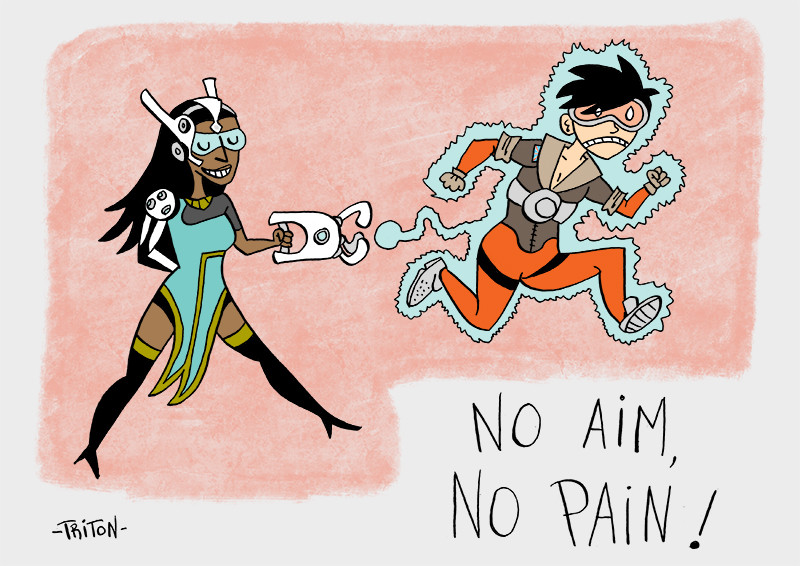 Fanart Overwatch - Symmetra &amp; Tracer