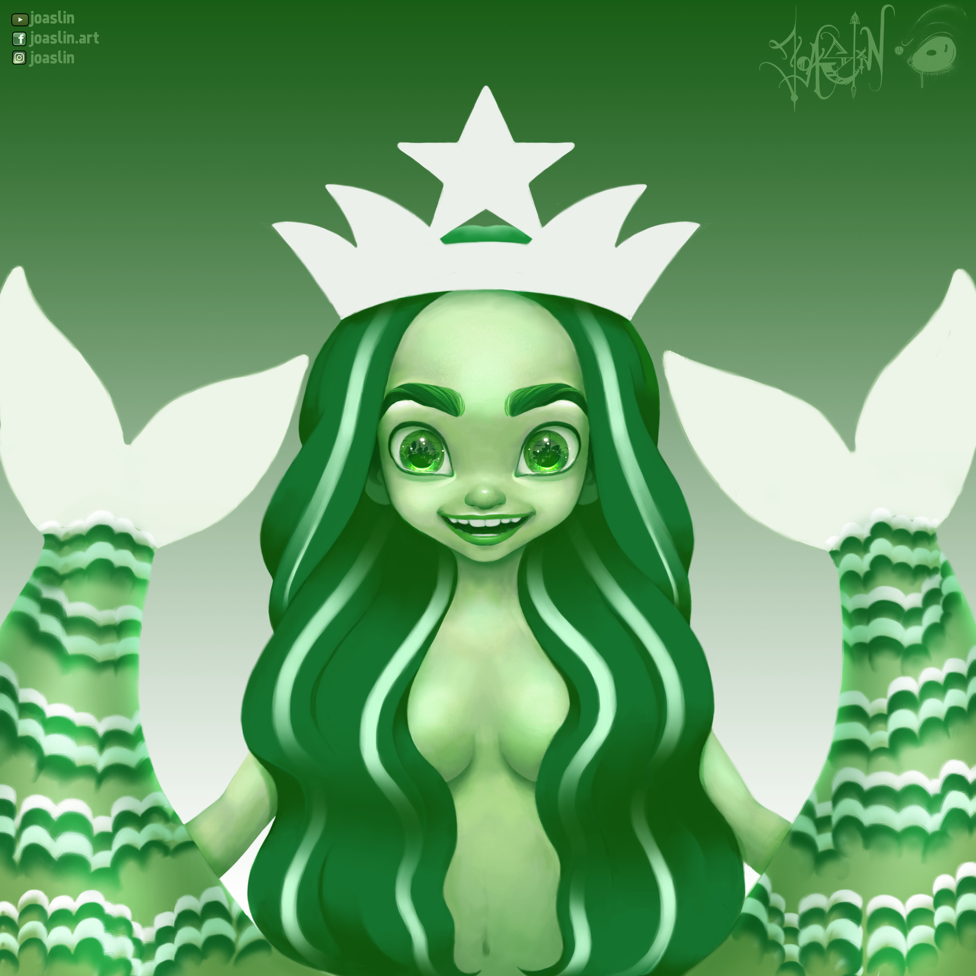 Artstation Starbucks Logo Joaslin