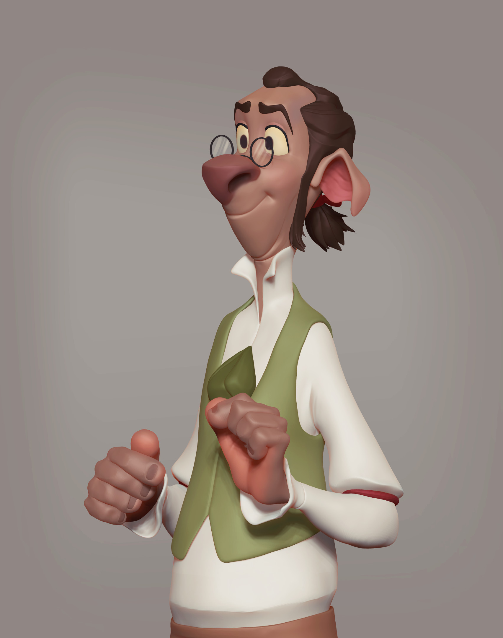 A sculpt of Dr.Doppler from Treasure planet I sculpted a while ago. 
