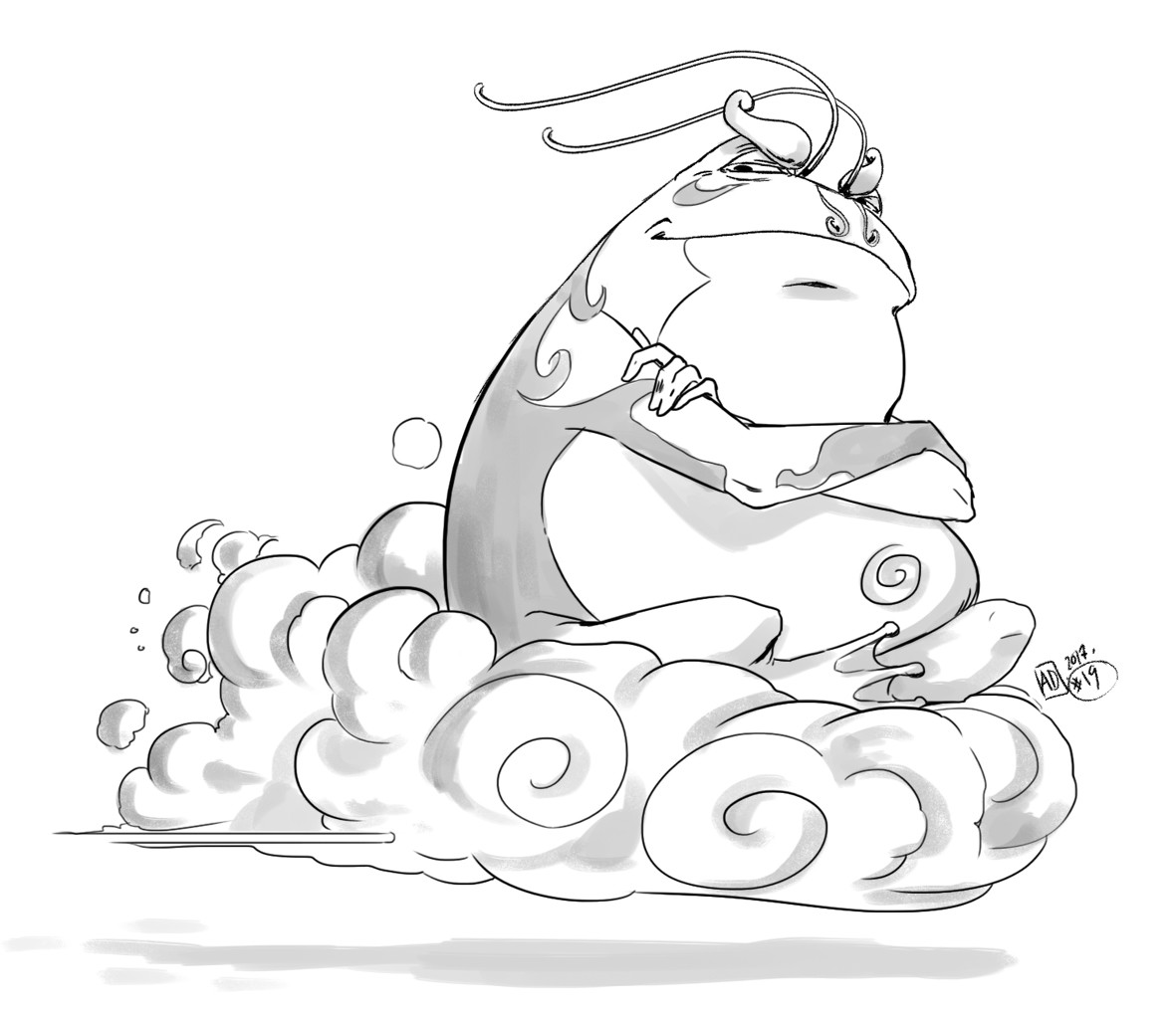 Day #19 - clouds

wind waker frog 