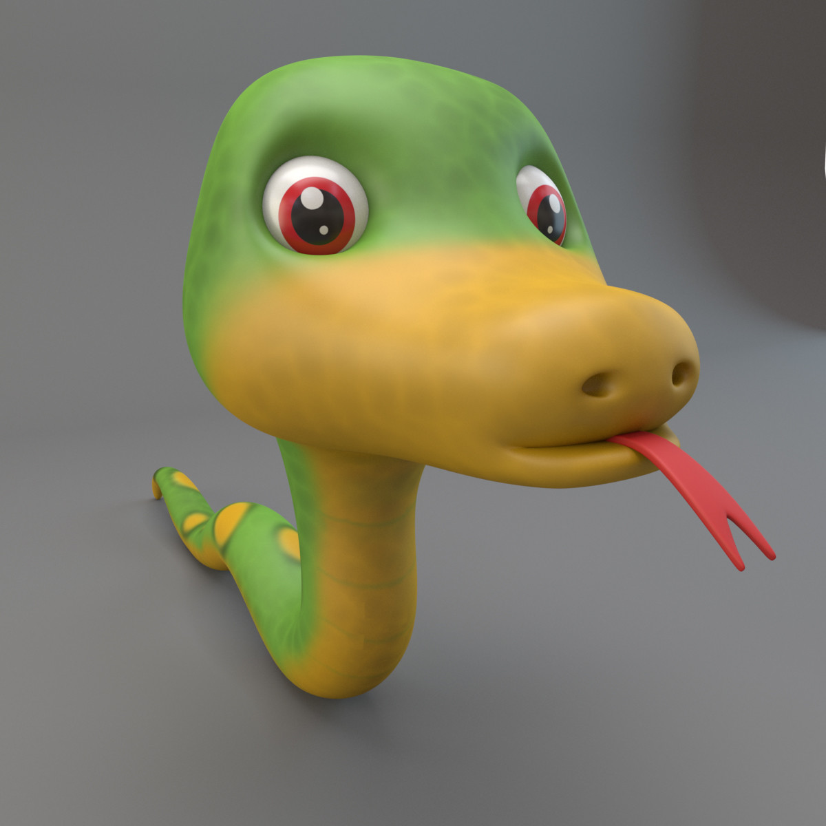 Artstation Cartoon Snake 3d Galaxy