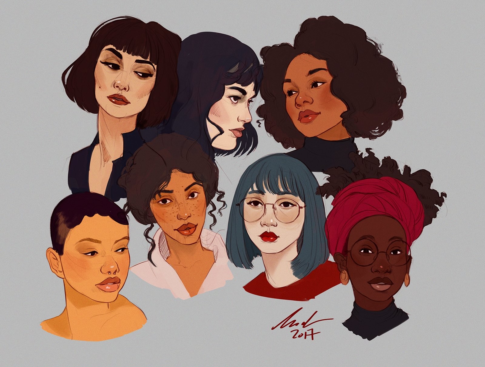 Shape and colour study. Trying to not worry about the shadows and the volumes as much, just getting the main shapes and features to look good together.