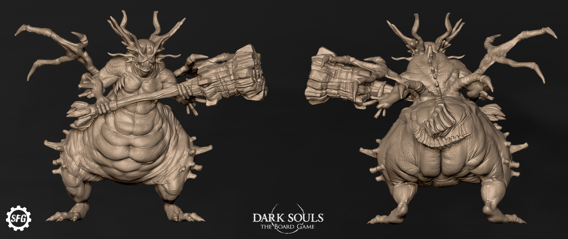 Thomas Lishman - Dark Souls Boardgame - Asylum Demon