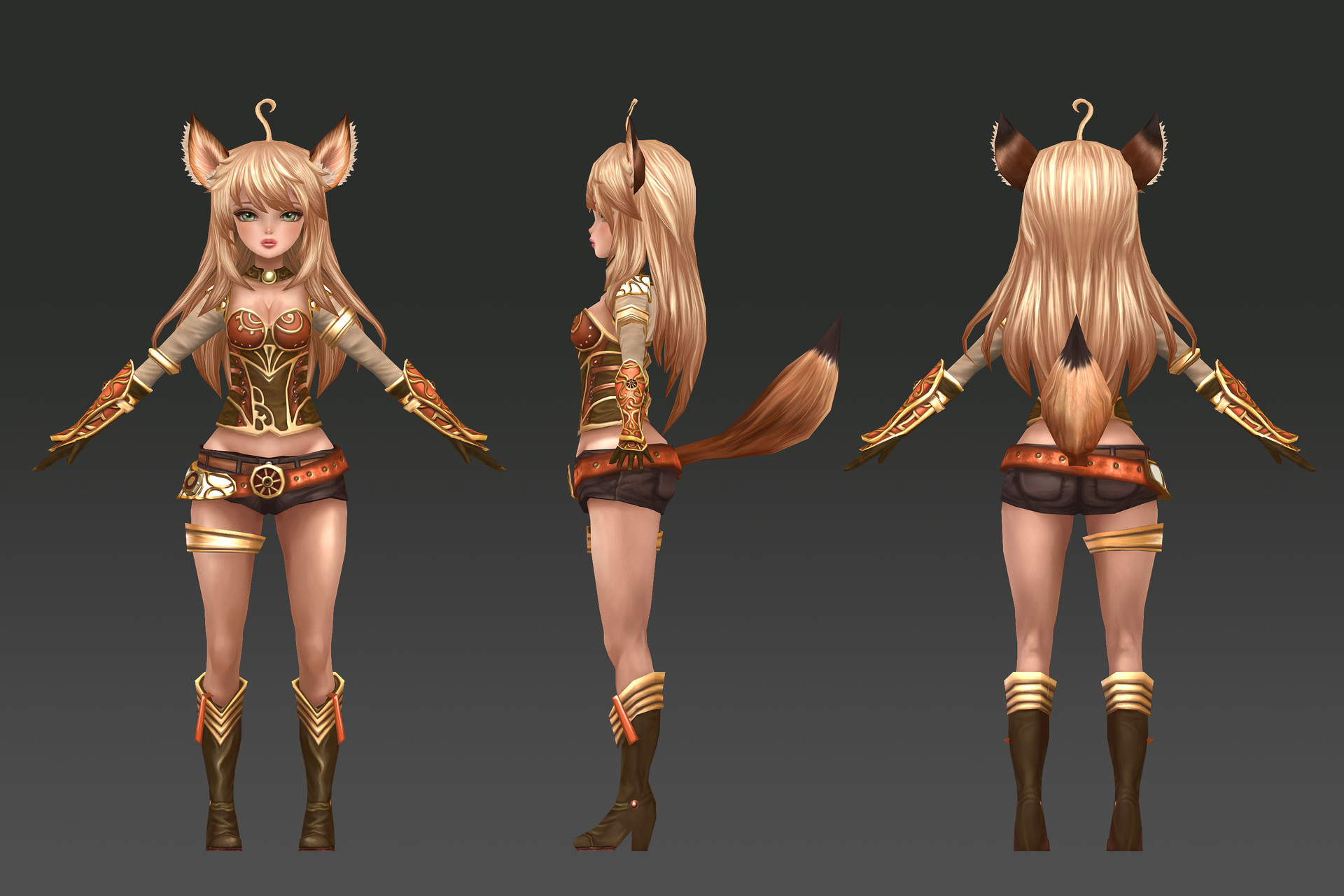 Artstation Cute Fox Character Elin Jiyeon Jeong