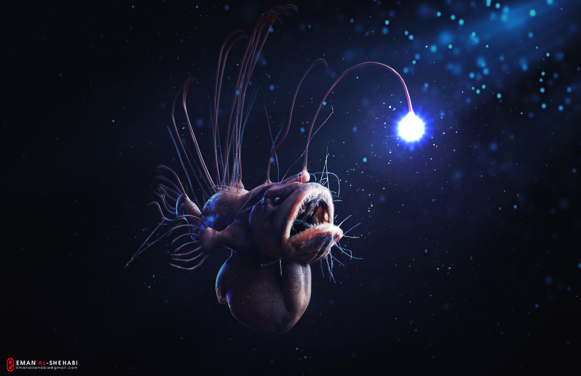 ArtStation - Deep Fish creature