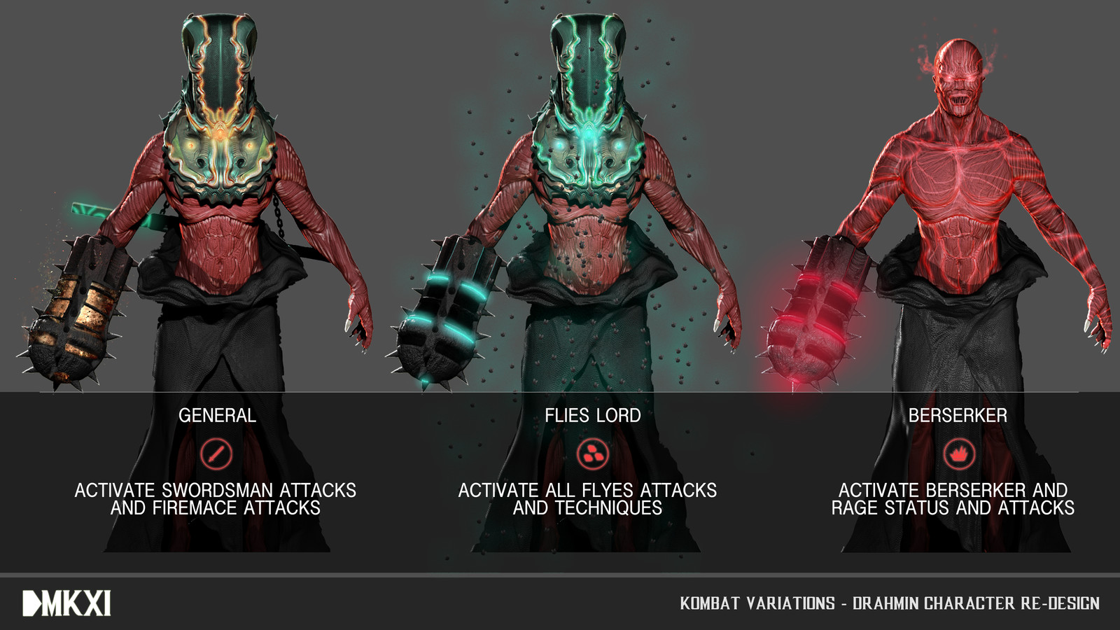 Mortal Kombat XI character re-design: DRAHMIN.