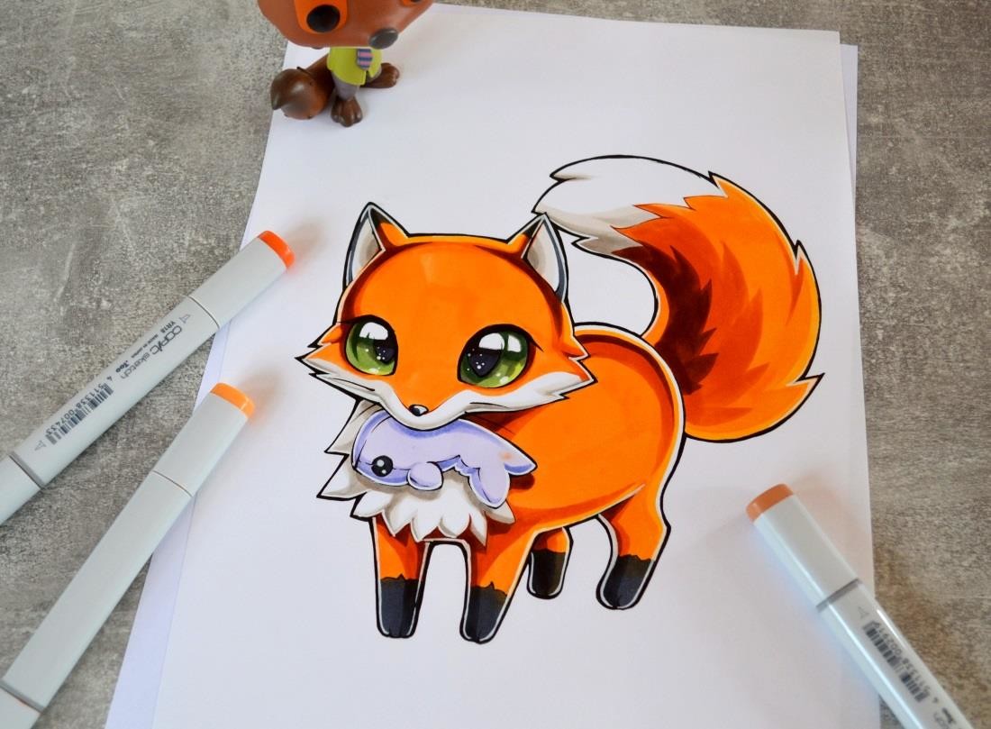 Рисунок животное фломастером. Рисунки Копик маркерами Lighane звери. Скетчинг маркерами лиса. Лисенок маркерами. Скетчи маркерами животные.