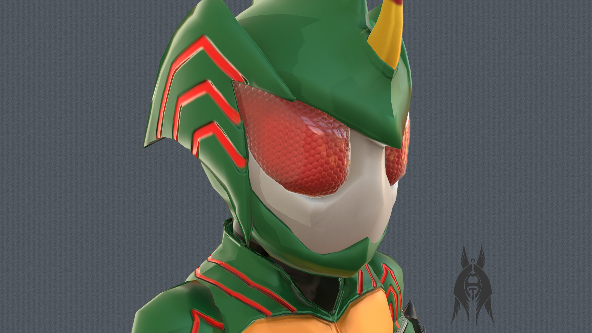 Artstation Kamen Rider Amazons Chibi Ver Participant Of Cgtrader Awards
