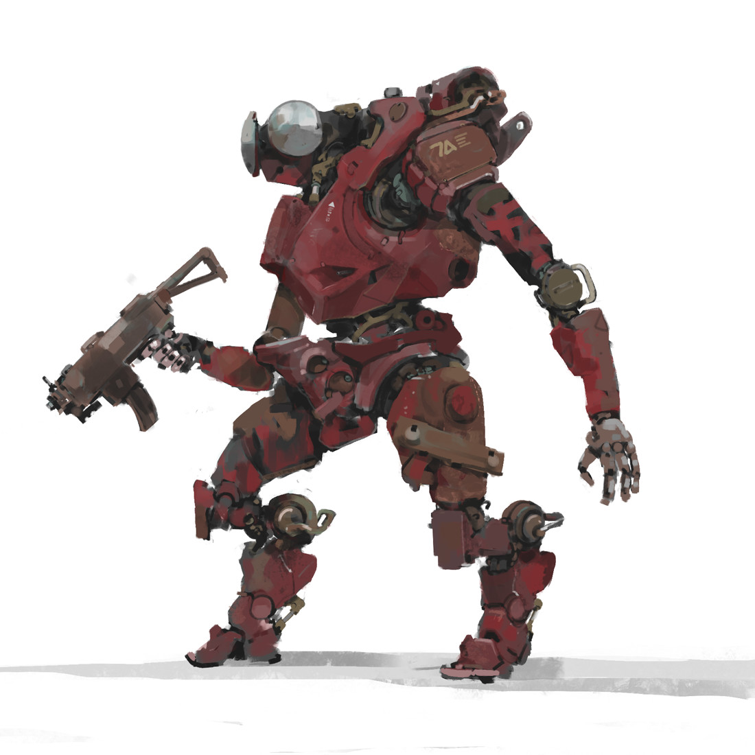 ArtStation - MarchOfRobots #2 - Red Patriot