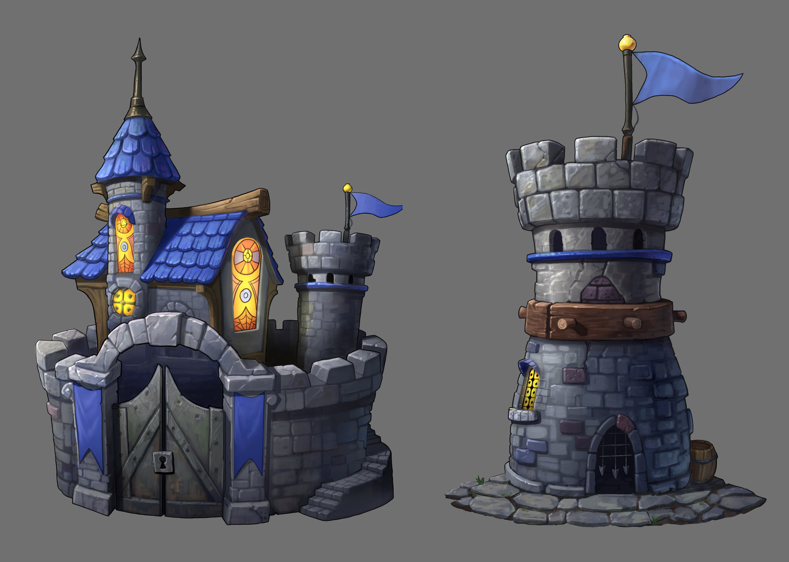Blue base assets.