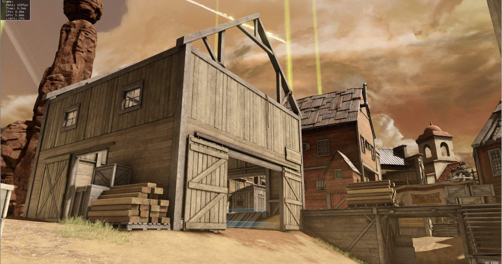 Barn under construction South