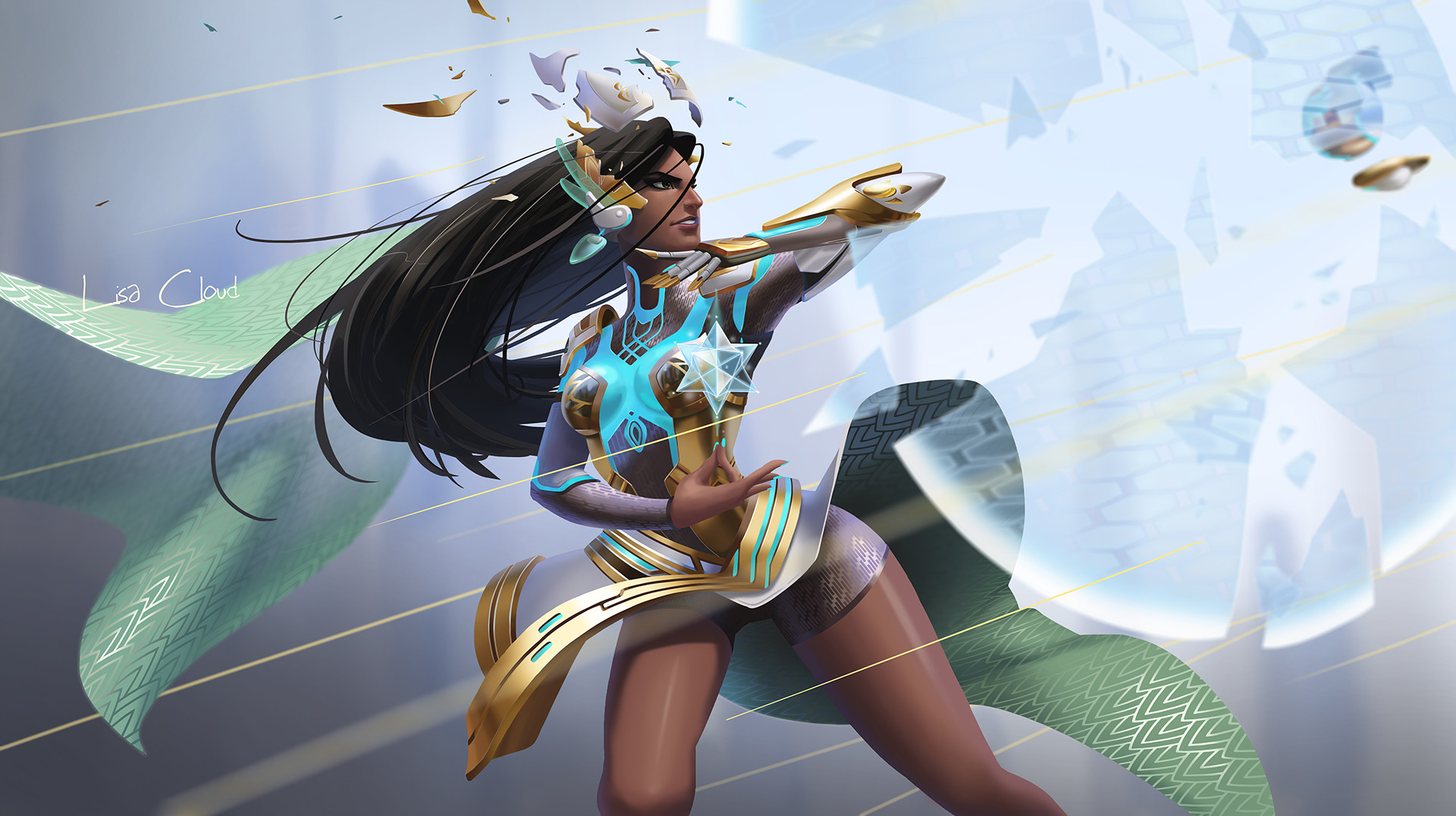 Google Image Result For Https Cdnb Artstation Com P Assets Images Images 007 924 561 Large Lisa Cloud Symmetra 29 1920 Jpg 15 Overwatch Fan Art Overwatch Art