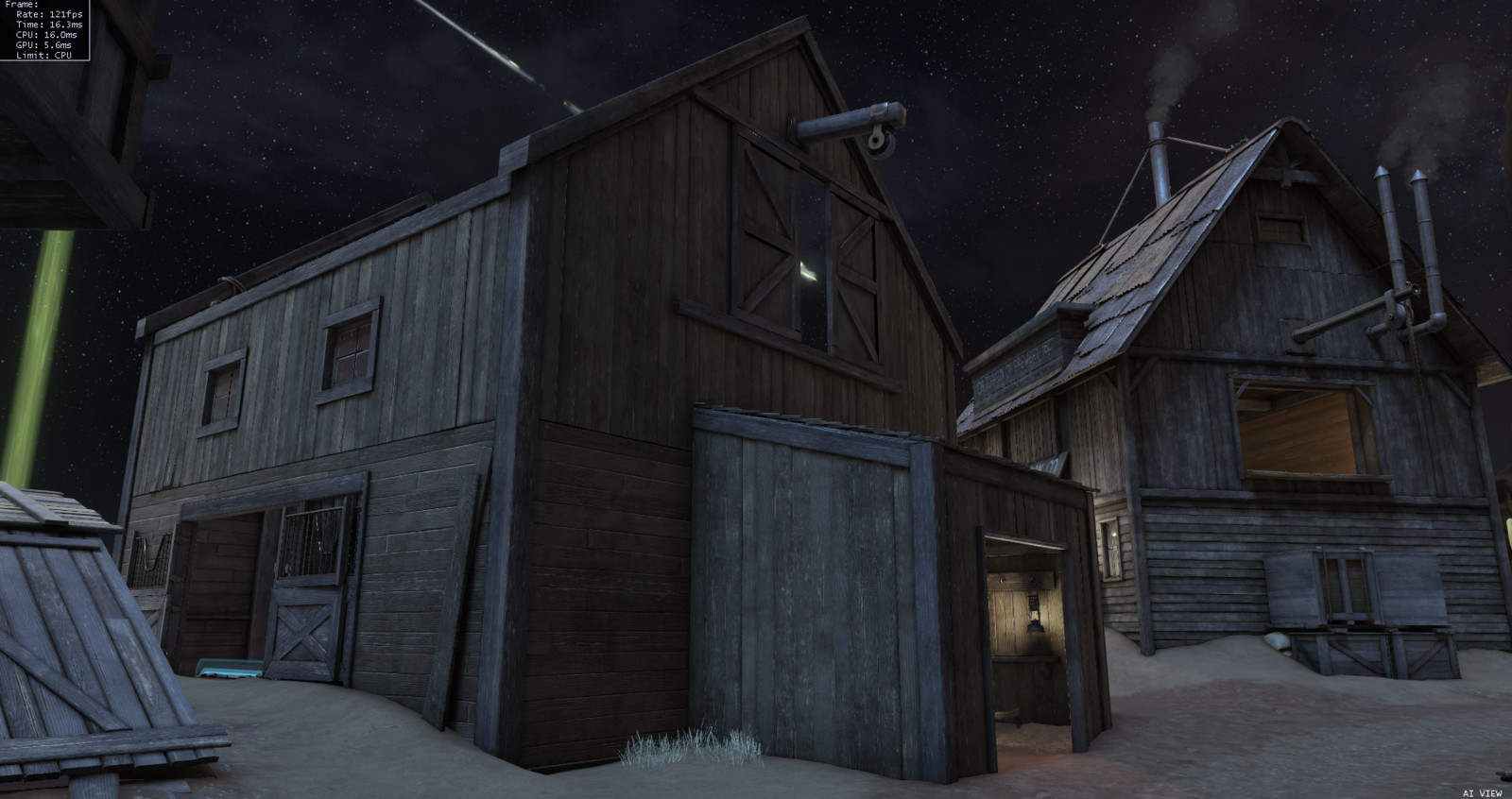 Barn under construction North