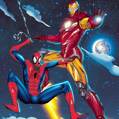 James beihl spiderman ironman colors version1 2