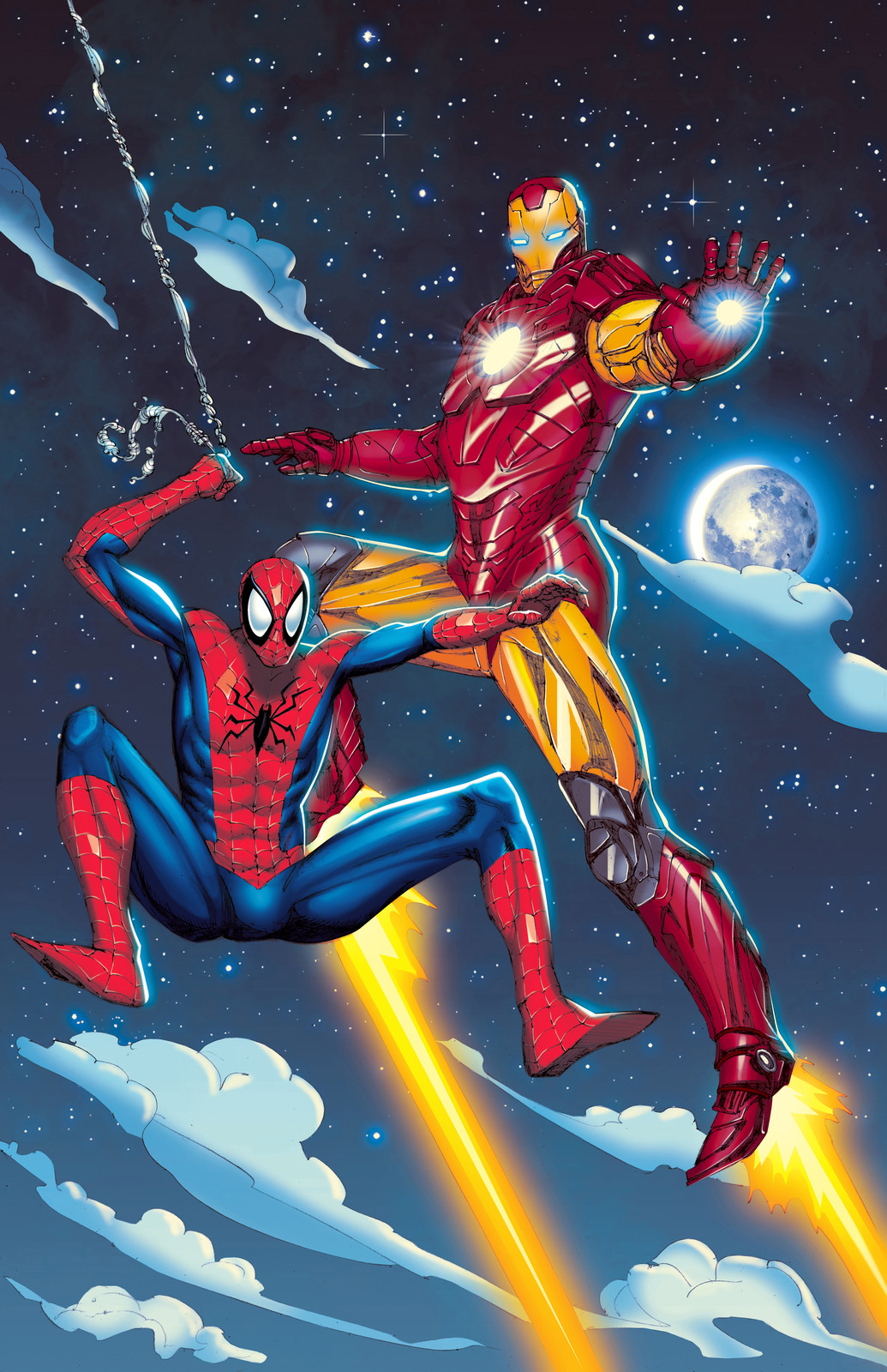 Spider Man and Iron Man. The Avengers