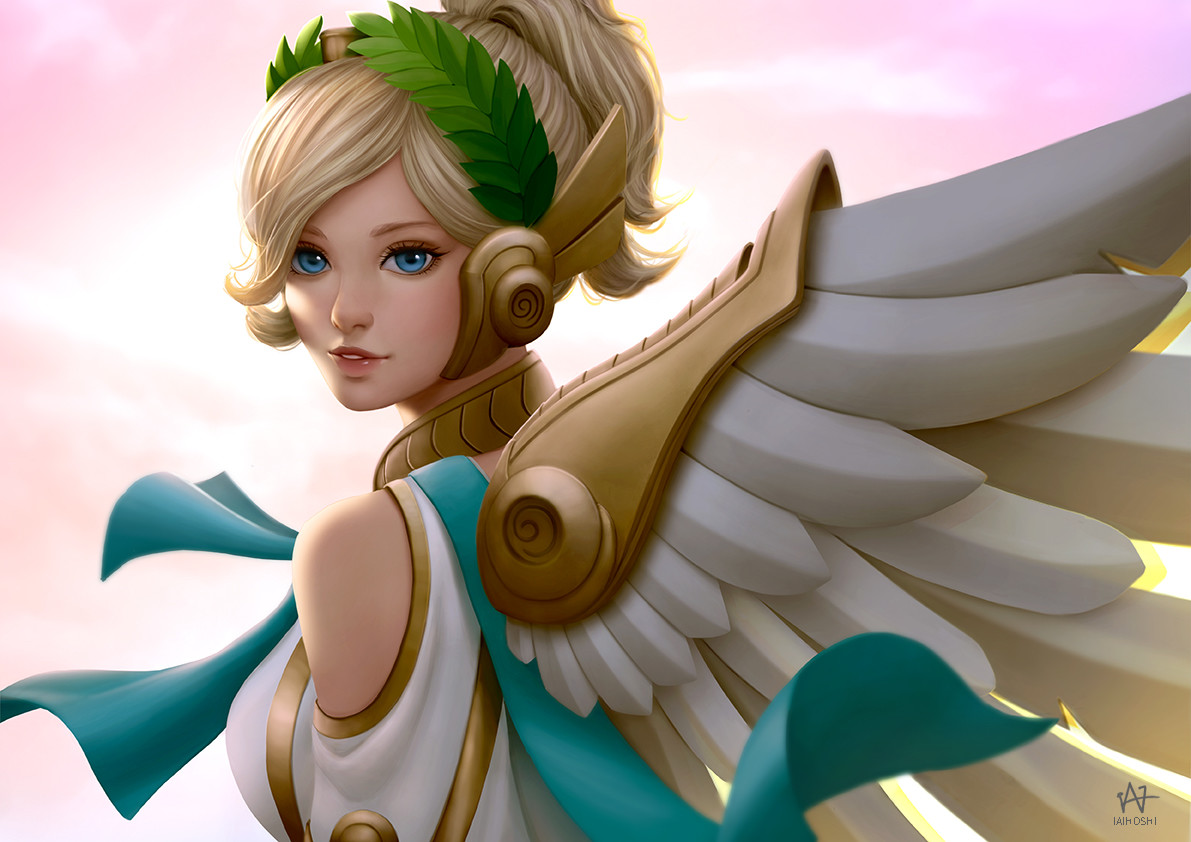 Artstation Overwatch Mercy Stella Seah