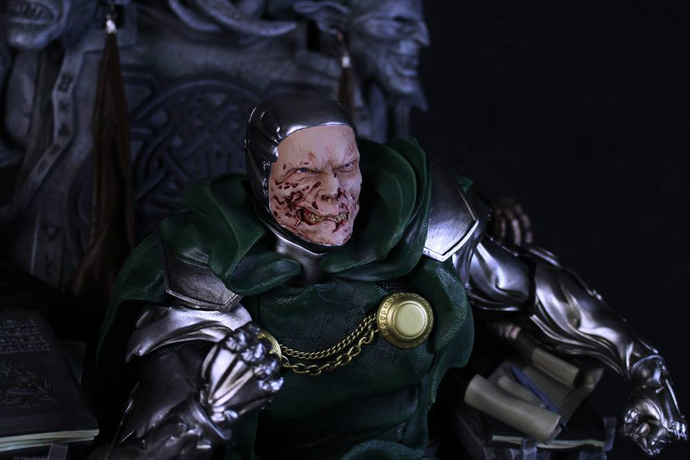 dr doom on throne sideshow