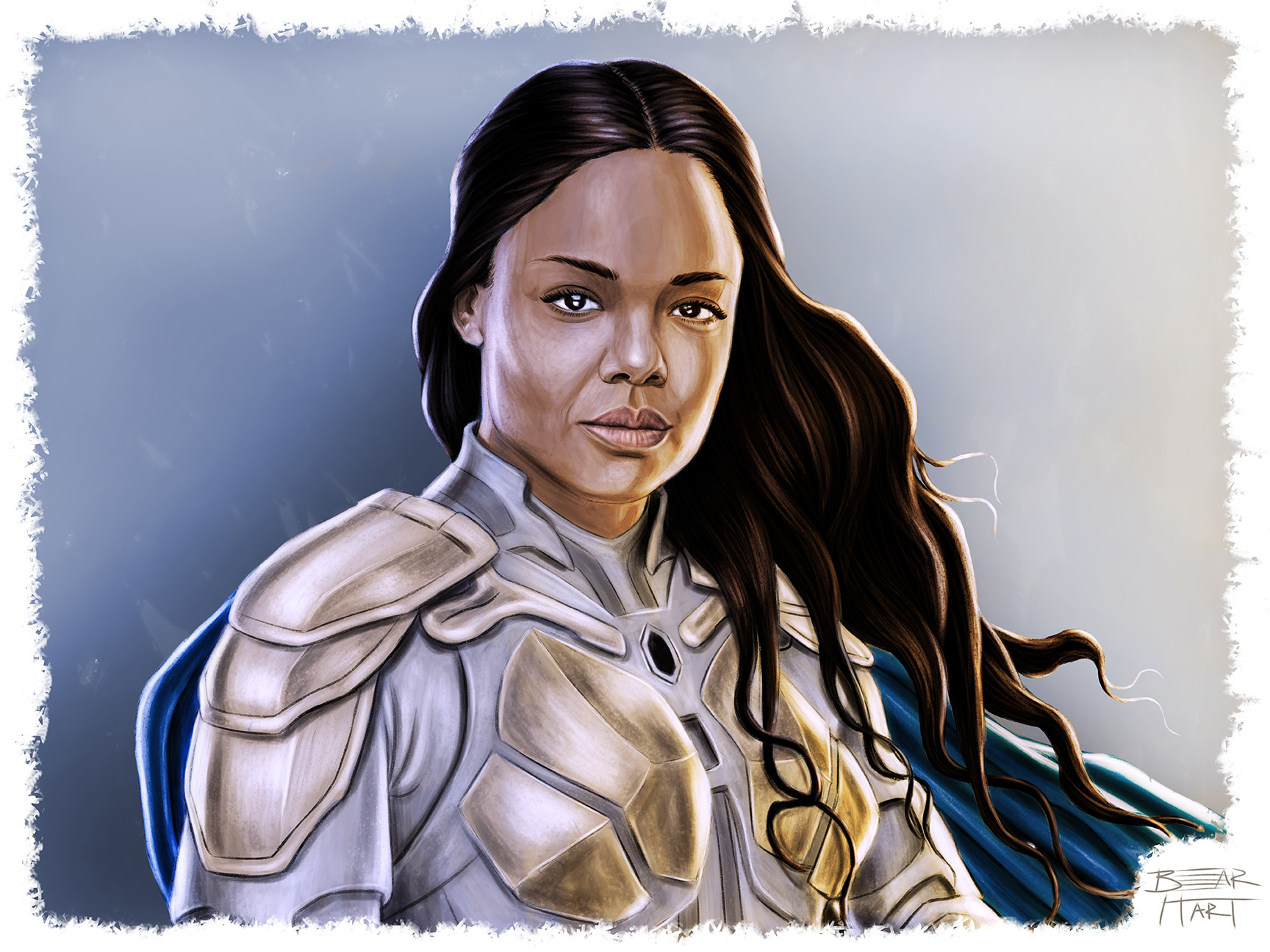 Artstation Valkyrie Digital Painting Bear Hart