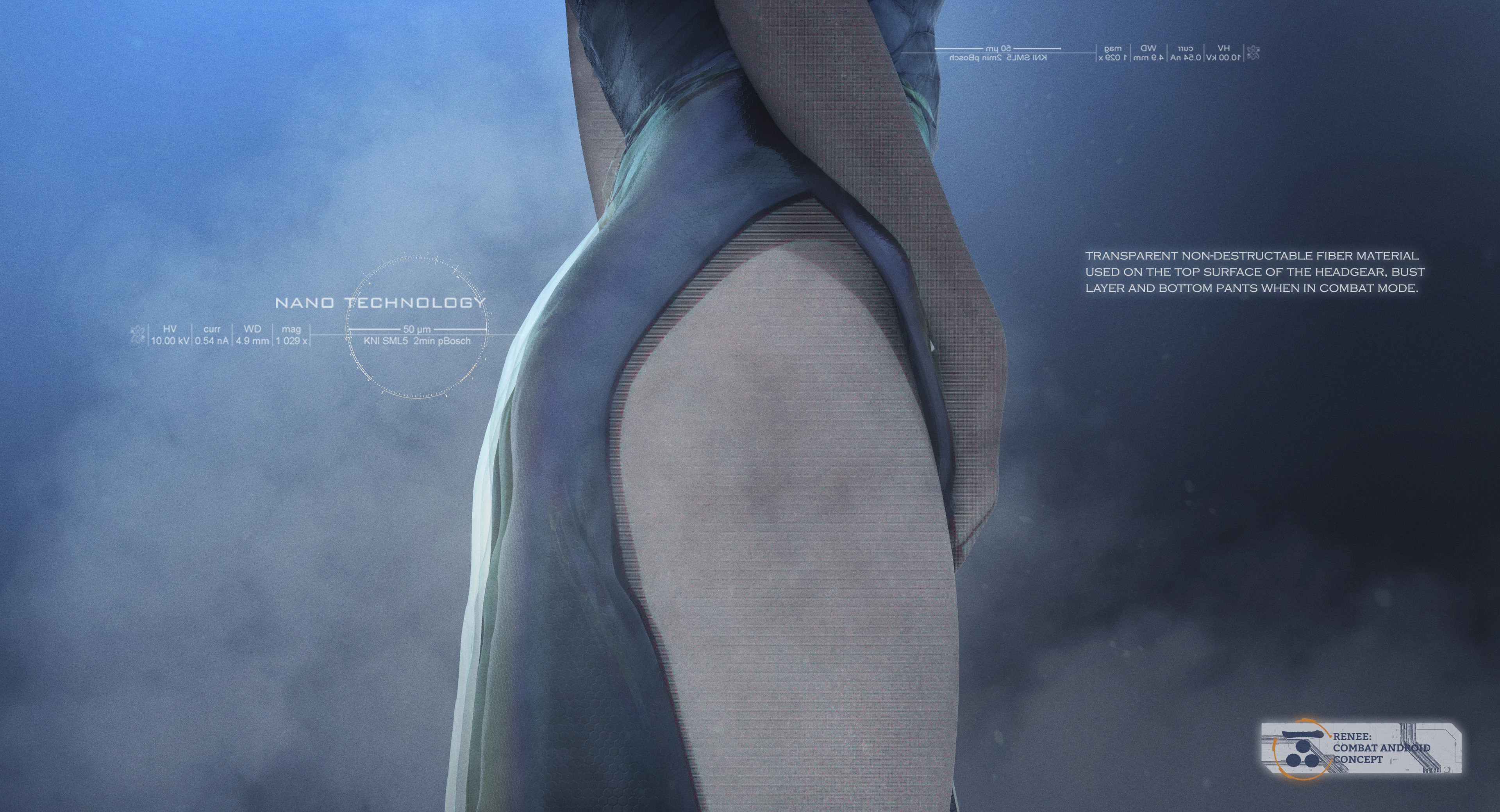 Close up of clothing layer