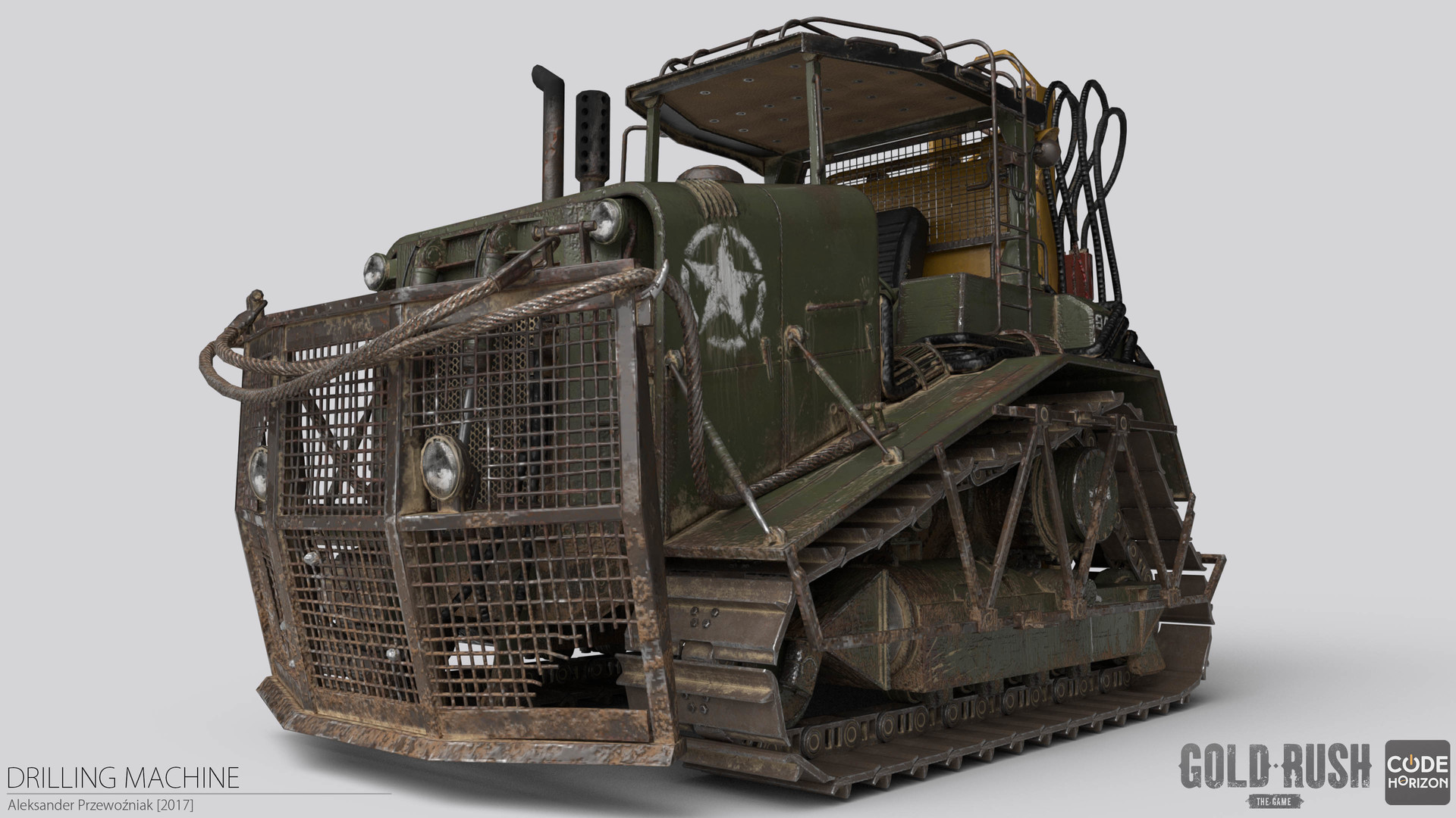 Artstation Drilling Machine Gold Rush The Game Aleksander Przewozniak