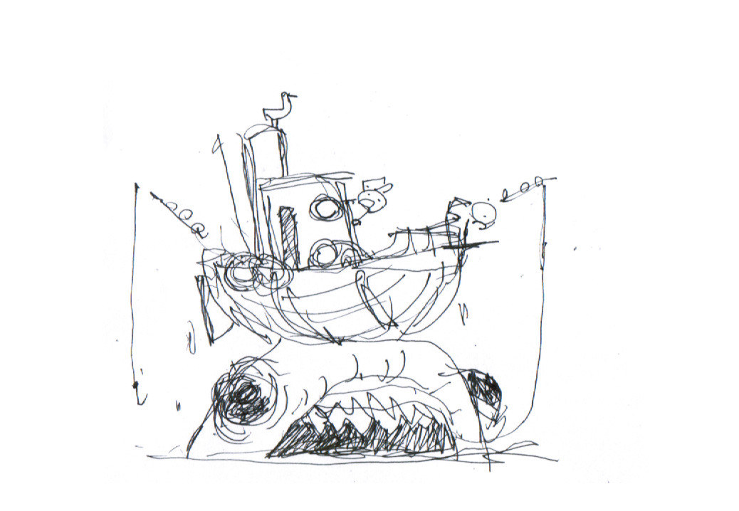 Inktober 2017 #25 Ship thumbail sketch