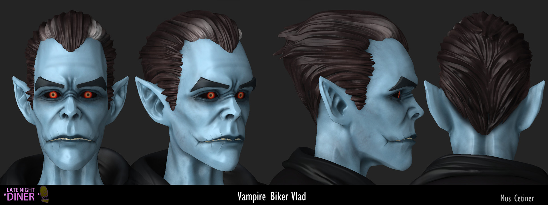 Artstation Vampire Biker Vlad Mus Cetiner