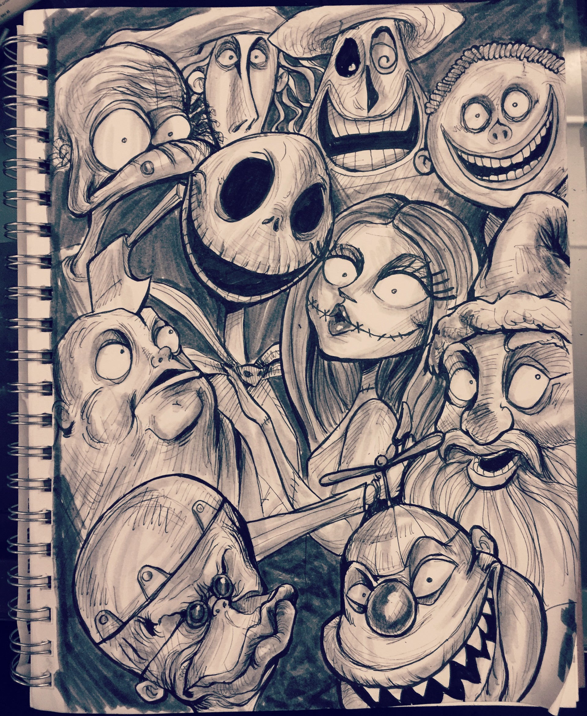 Day 31 Nightmare Before Christmas Had allot of fun doing the inktober First time doing this everyday and not missing a day It was great to off the