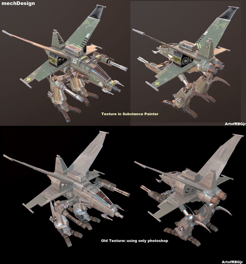 the time before when there is no substance painter to help us texturing. :D