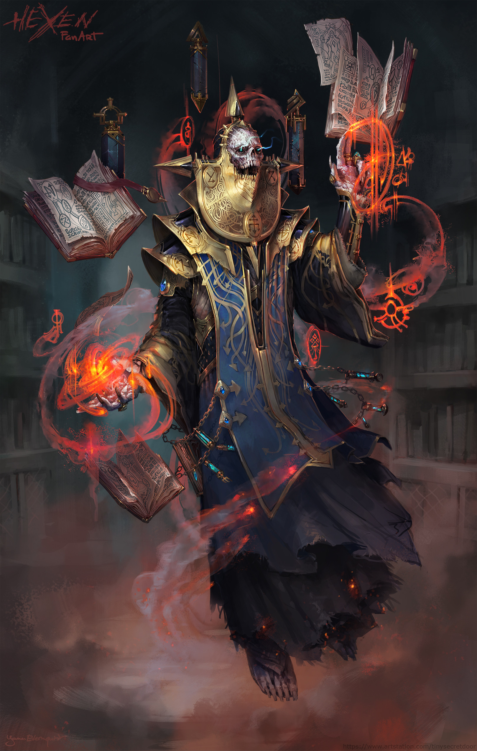 Artstation Hexen Fan Concept Art Menelkir Yann Blomquist