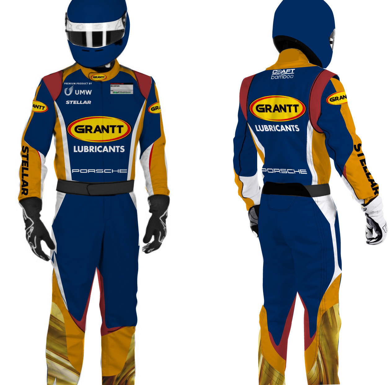 Racesuit design for Grantt