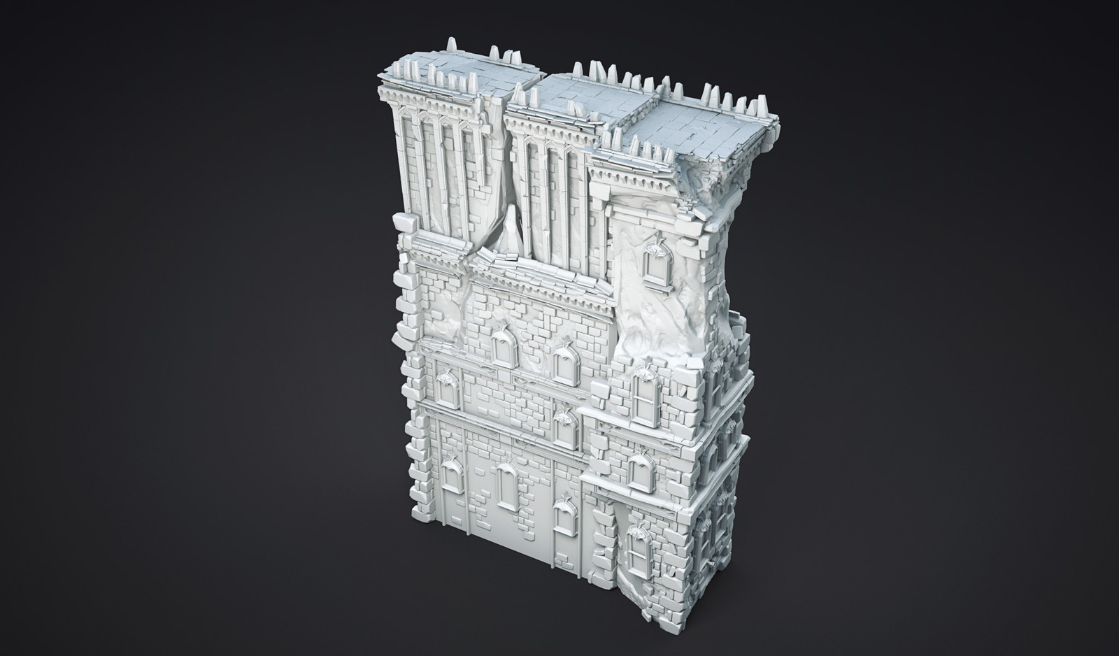 Overall shot of ledge.