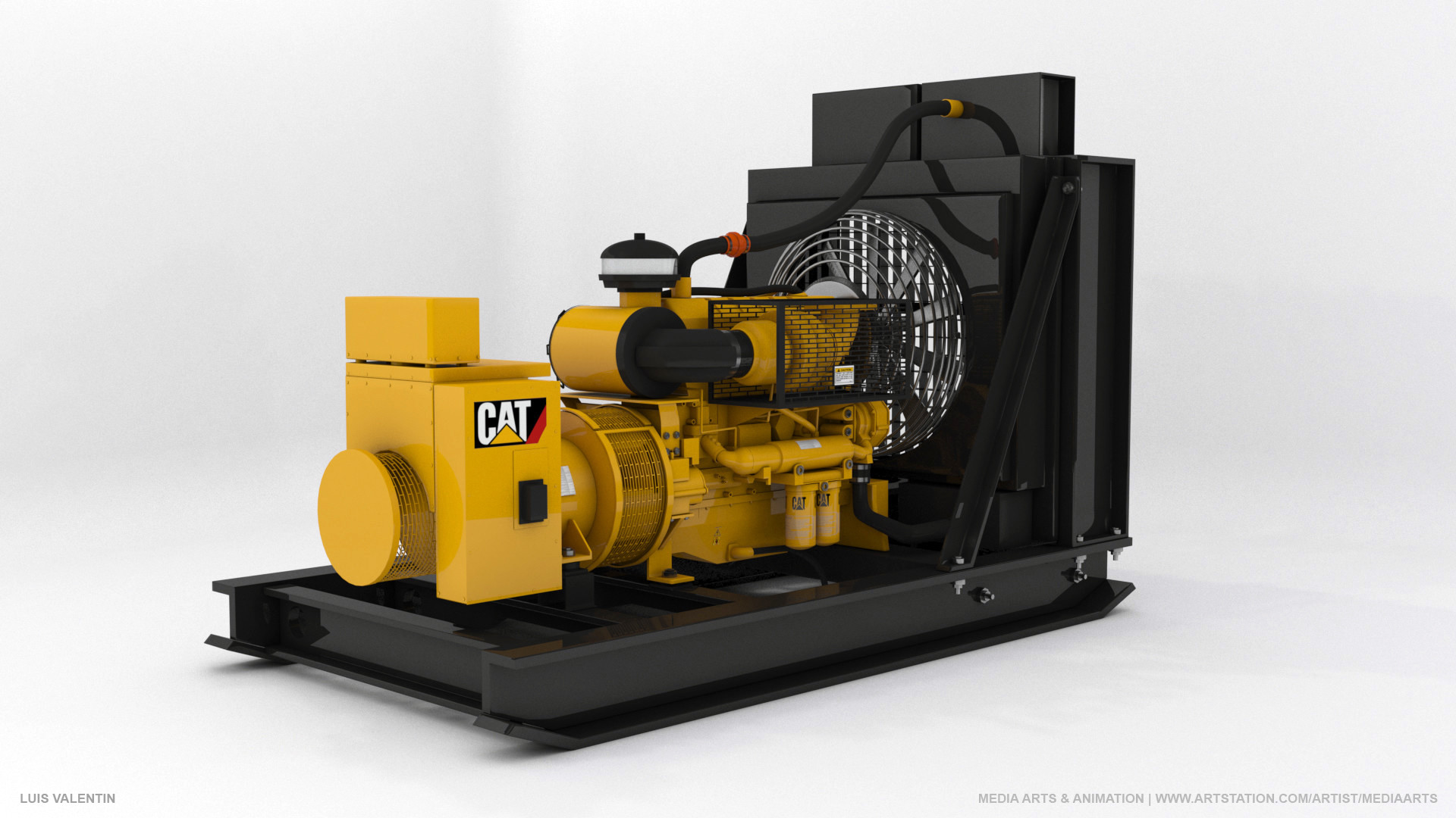 ArtStation - | CAT Diesel Generator