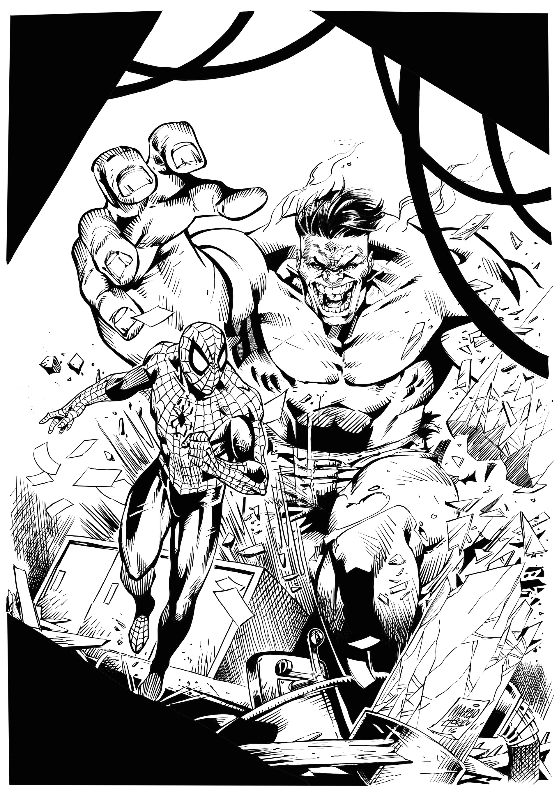 Artstation Hulk Versus Spiderman By Marcio Abreu Gavin Hart Marvel comics is the limited series crossover published by both dc and marvel comics that features a battle between hulk vs superman. hulk versus spiderman by marcio abreu