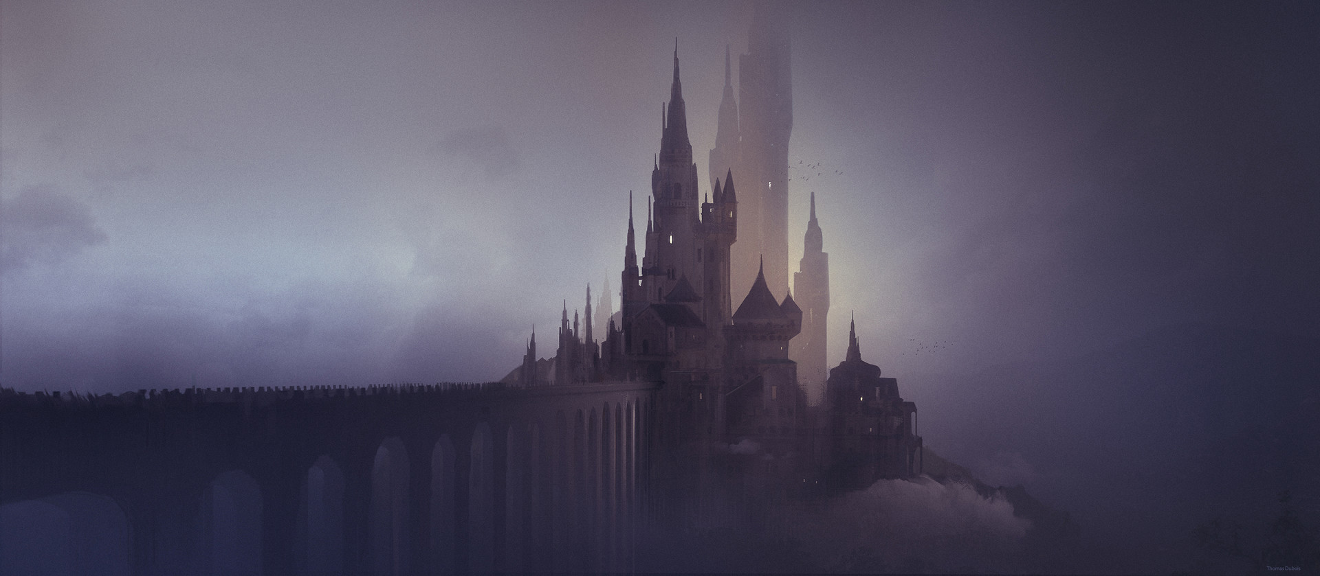 Foggy castle