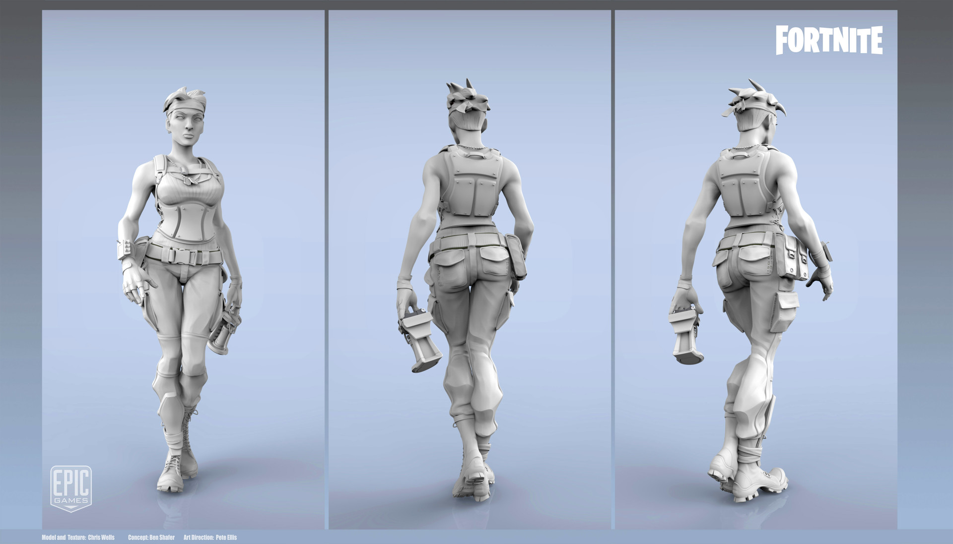 scroll to see more - fortnite sculpture