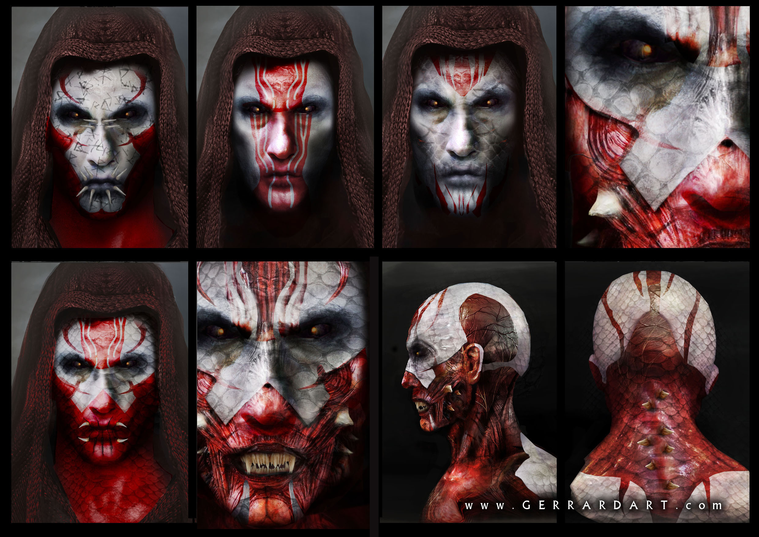 THE WRAITH head designs
