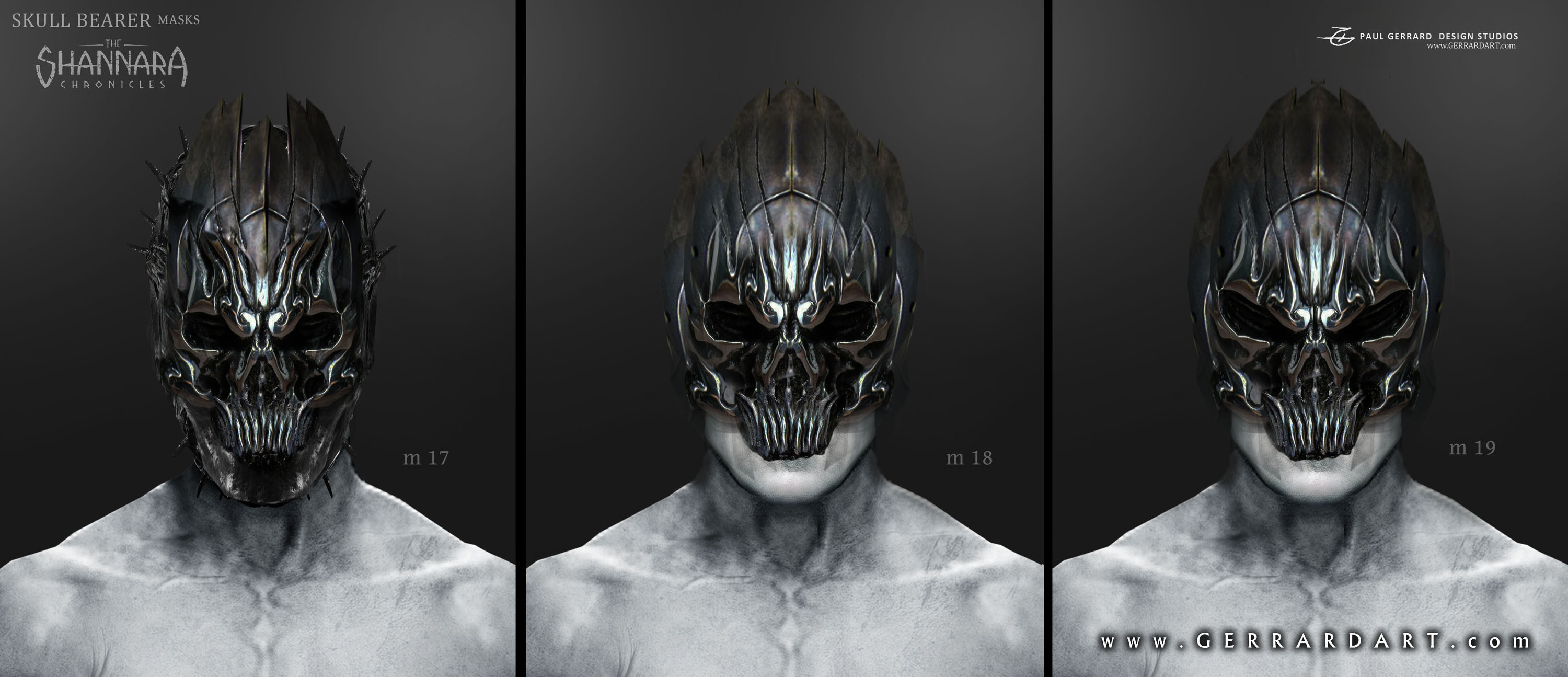 Concept designs for the Wraith mask