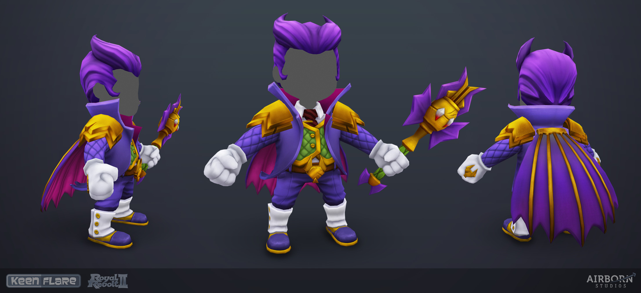 Royal Revolt 2: Halloween hero set (final model)
