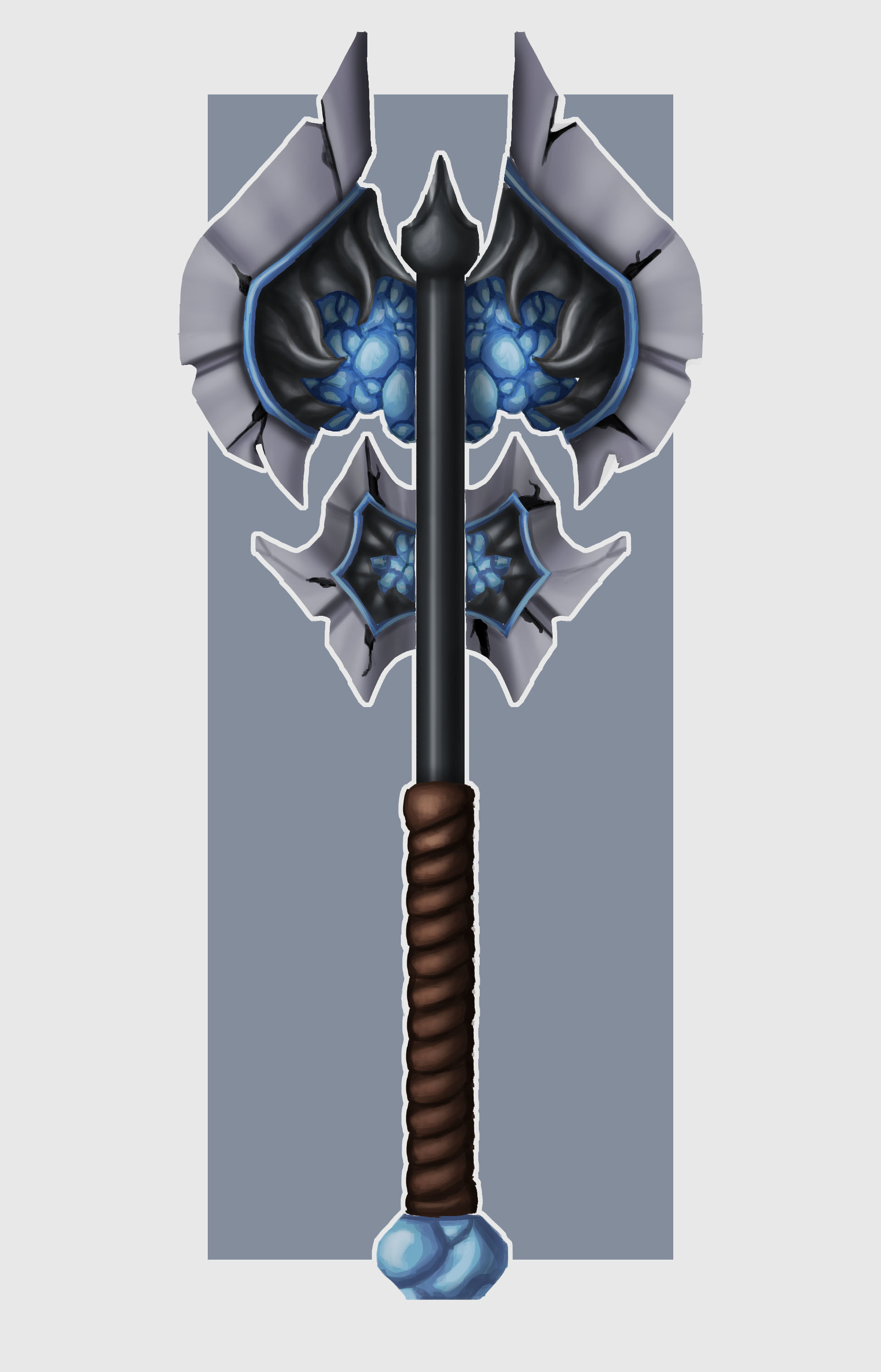 Artstation Double Sided Stylized Battle Axe Tj Clifford