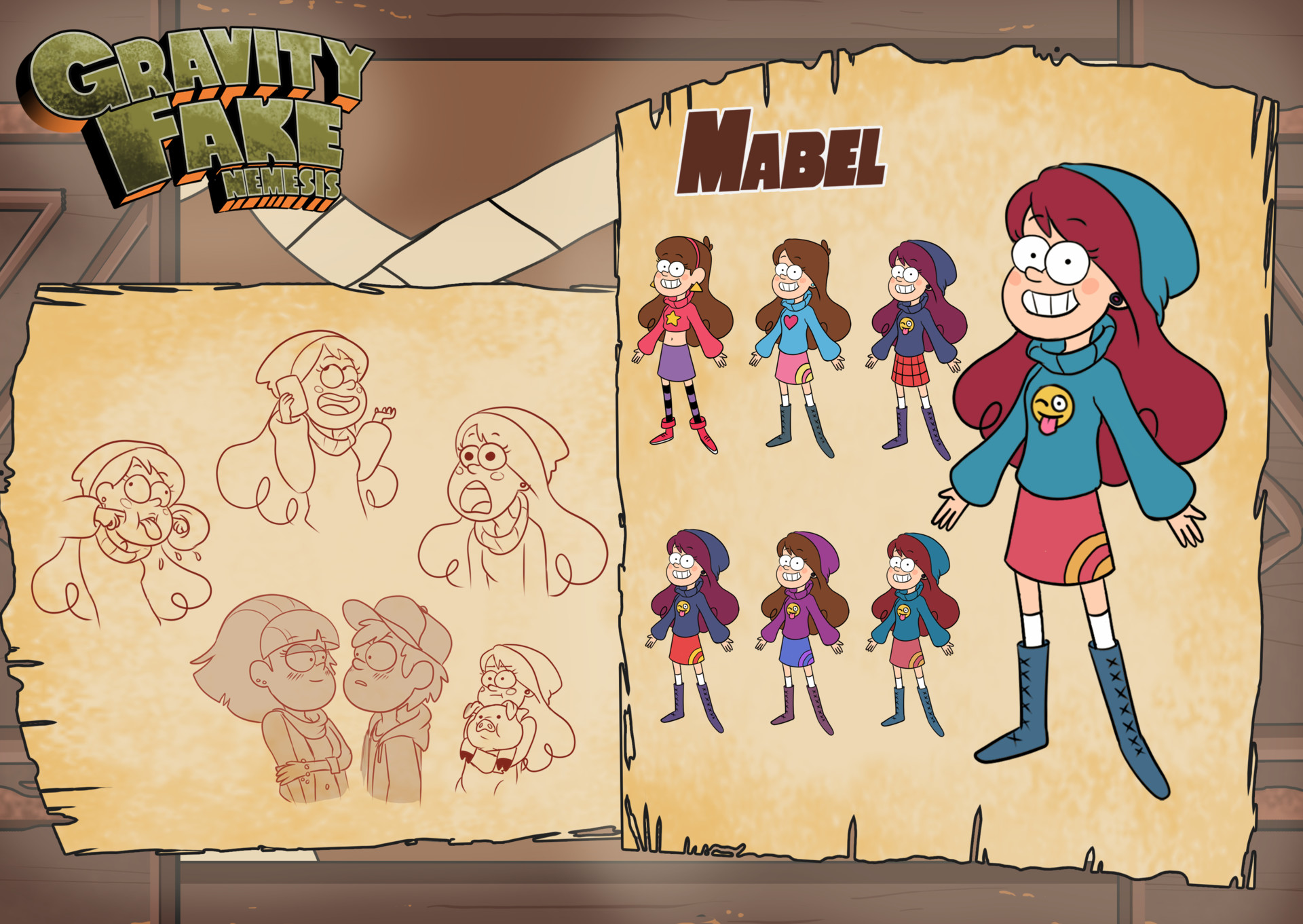 Artstation Gravity Falls Season 3 For The School Thybaut Junk Red Mascarillus Remy