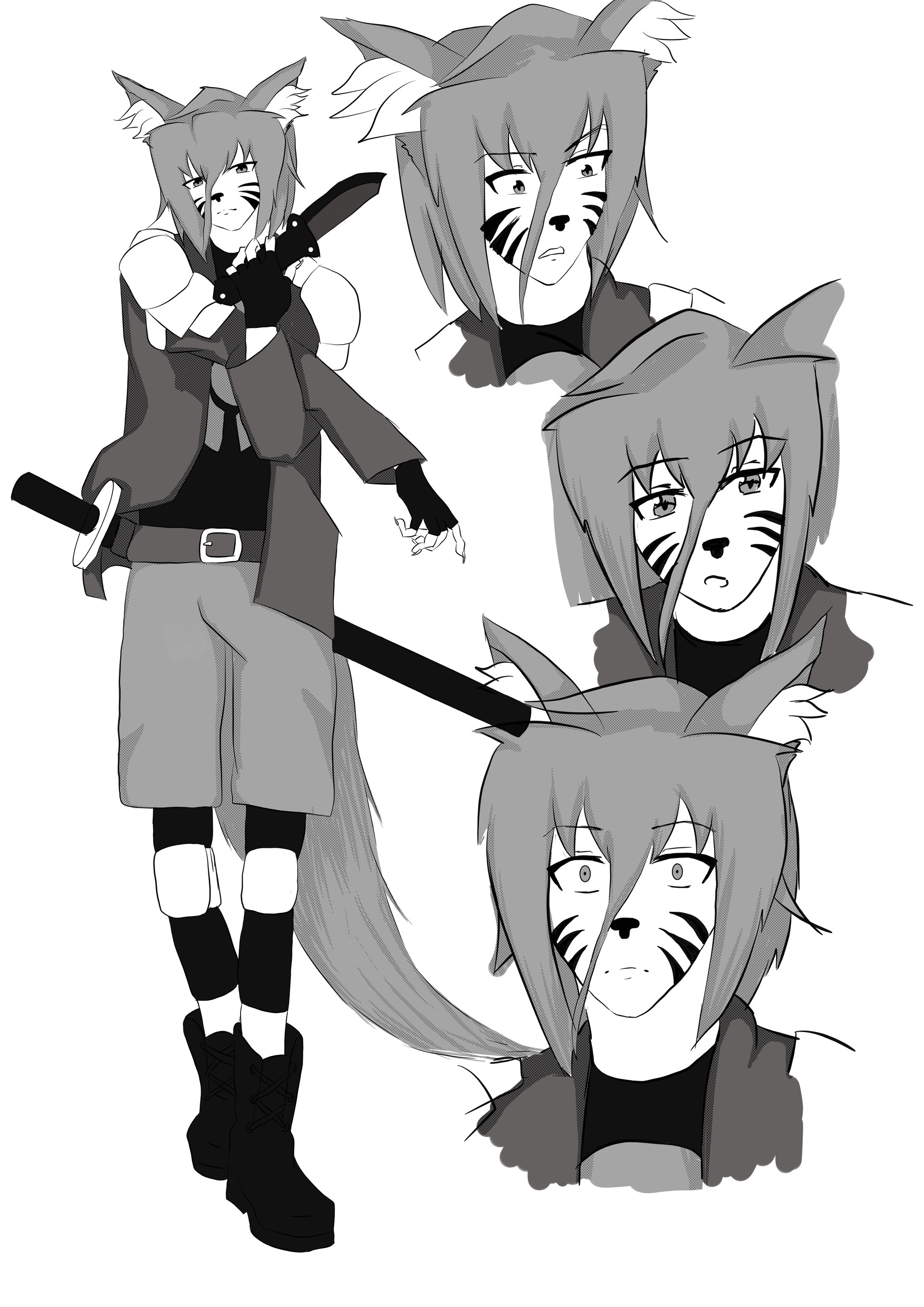 Artstation Manga Character Sheets Natasha Smith