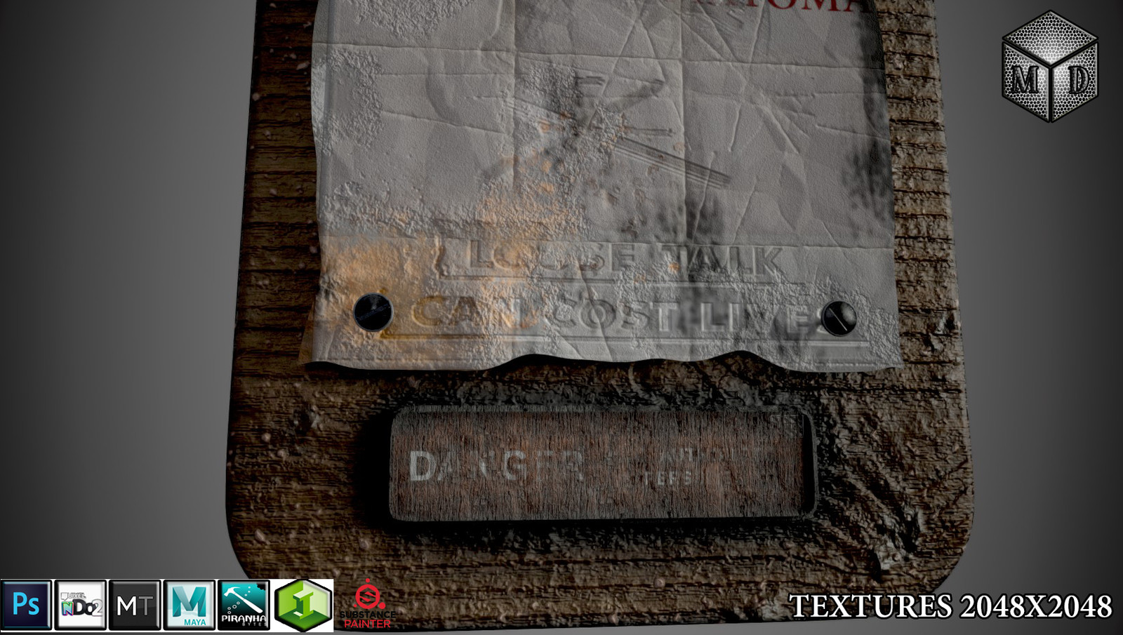 Worn-Propaganda Poster / Sign 
