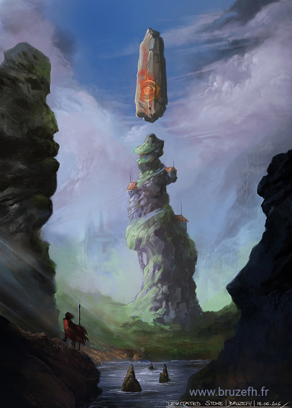 Levitated stone