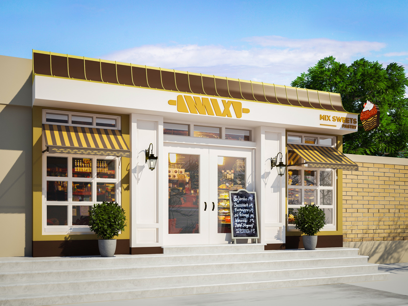Sherif Talal - Sweet and Bakery Shop (Interior & Exterior)