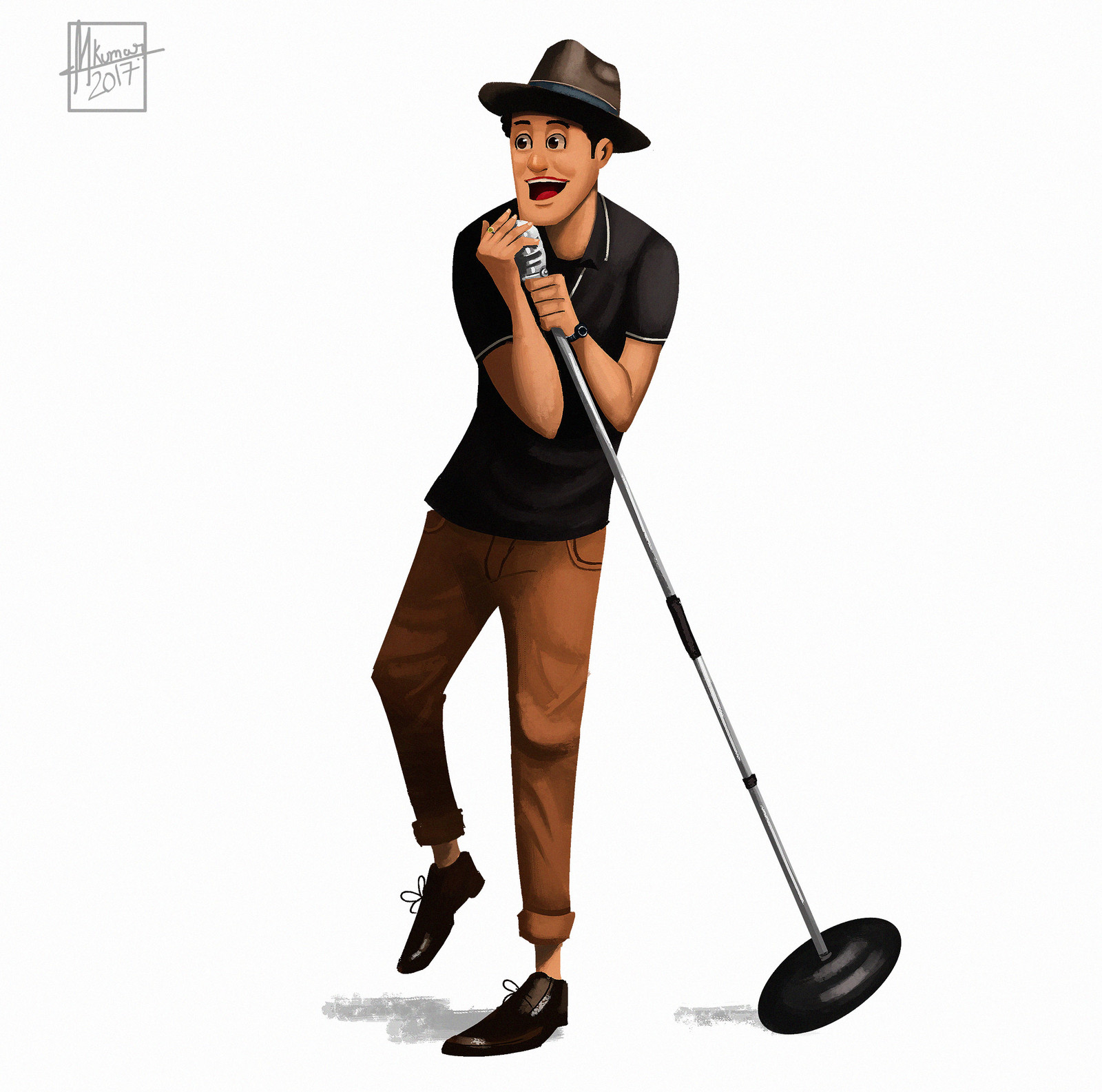 Brun Mars- Cartoon Render